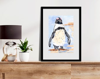 Penguin Painting, Print from Original Watercolor Painting