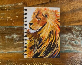 Lion Art Journal: Soft Cover Notebook with Watercolor Painting