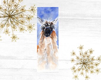 Llama Bookmark: Book Lover Gift