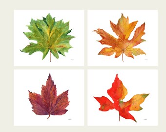 DIGITAL DOWNLOAD Maple Leaf Wall Art Fall Printable Autumn - Etsy