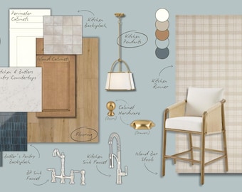 Timeless Cottage Kitchen Design Mood Board (PDF Download)
