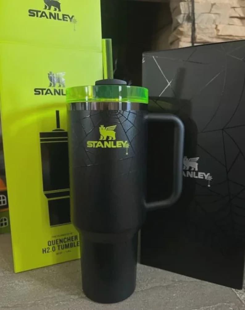 Stanley Halloween Web Glow H2.0 40oz Tumbler Limited Edition New in Box IN HAND image 3