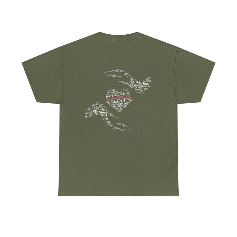 Camiseta con la definición de danza/terapia del movimiento (blanco y negro) imagen 20