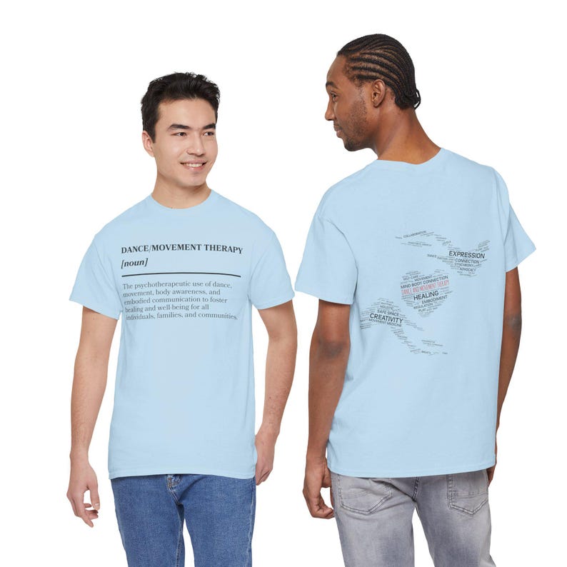 Camiseta con la definición de danza/terapia del movimiento (blanco y negro) imagen 10