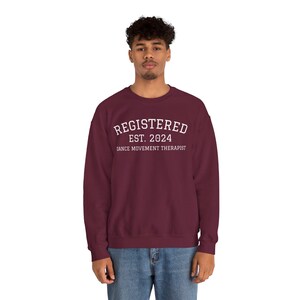 Terapeuta de Movimiento de Danza Registrada (Año EST. Personalizable) - Sudadera imagen 8