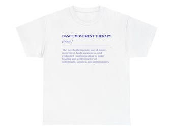 Definition av dans-/rörelseterapi - T-shirt (blå)