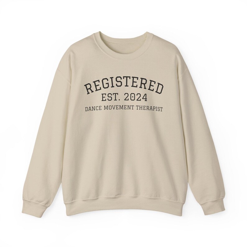 Terapeuta de Movimiento de Danza Registrada (Año EST. Personalizable) - Sudadera imagen 2