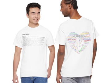 Definitie van verpleging - katoenen uniseks T-shirt