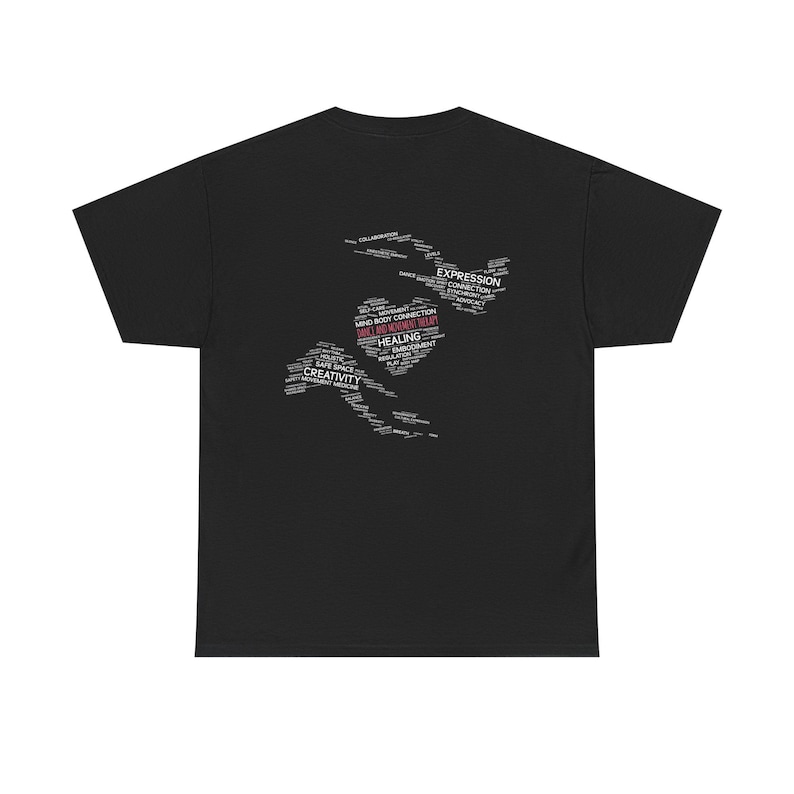 Camiseta con la definición de danza/terapia del movimiento (blanco y negro) imagen 18