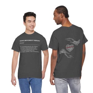 Camiseta con la definición de danza/terapia del movimiento (blanco y negro) imagen 9