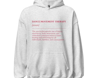 Definition av dansrörelseterapi - Unisex luvtröja (rosa)