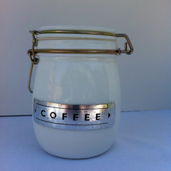 SALE-Reclaimed vintage style coffee canister