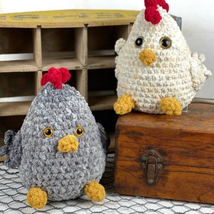 Sandstone Crochet Chicken Plushie, Crochet Chicken, Stuffed Chicken, Amigurumi Chicken Hen, Handmade Stuffed Animal
