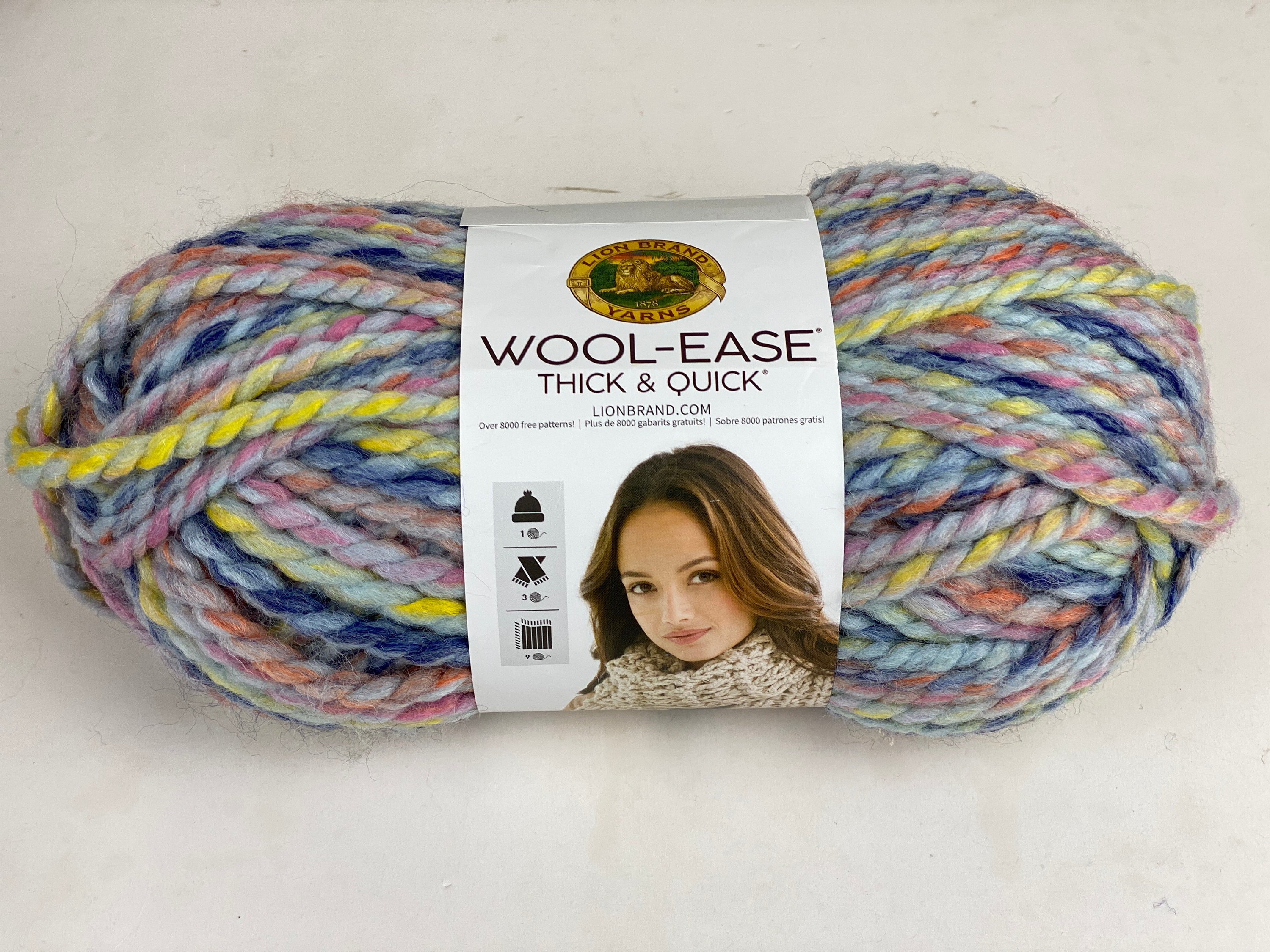 Dream Catcher Lion Brand Wool Ease Thick and Quick Yarn Skein Super Bulky  Multi Colored -  Canada