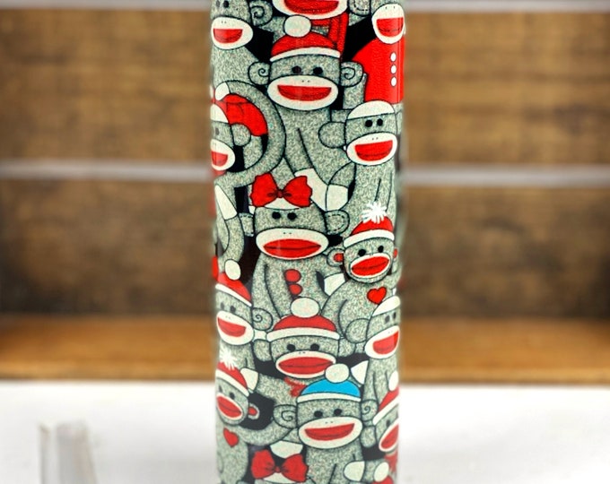 Sock monkey mug double handle sock monkey mug galerie sock etsy