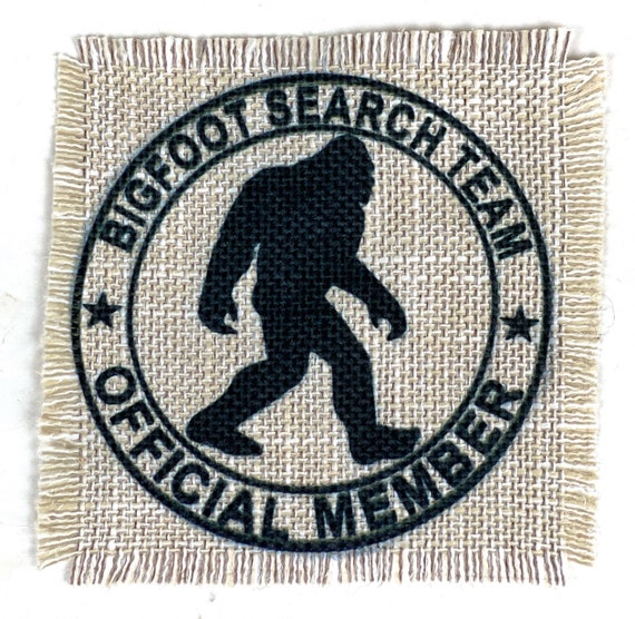 Keychain - Rectangle - Bigfoot Sasquatch - Leather Keychain - Rectangle - Bigfoot Sasquatch - Leather