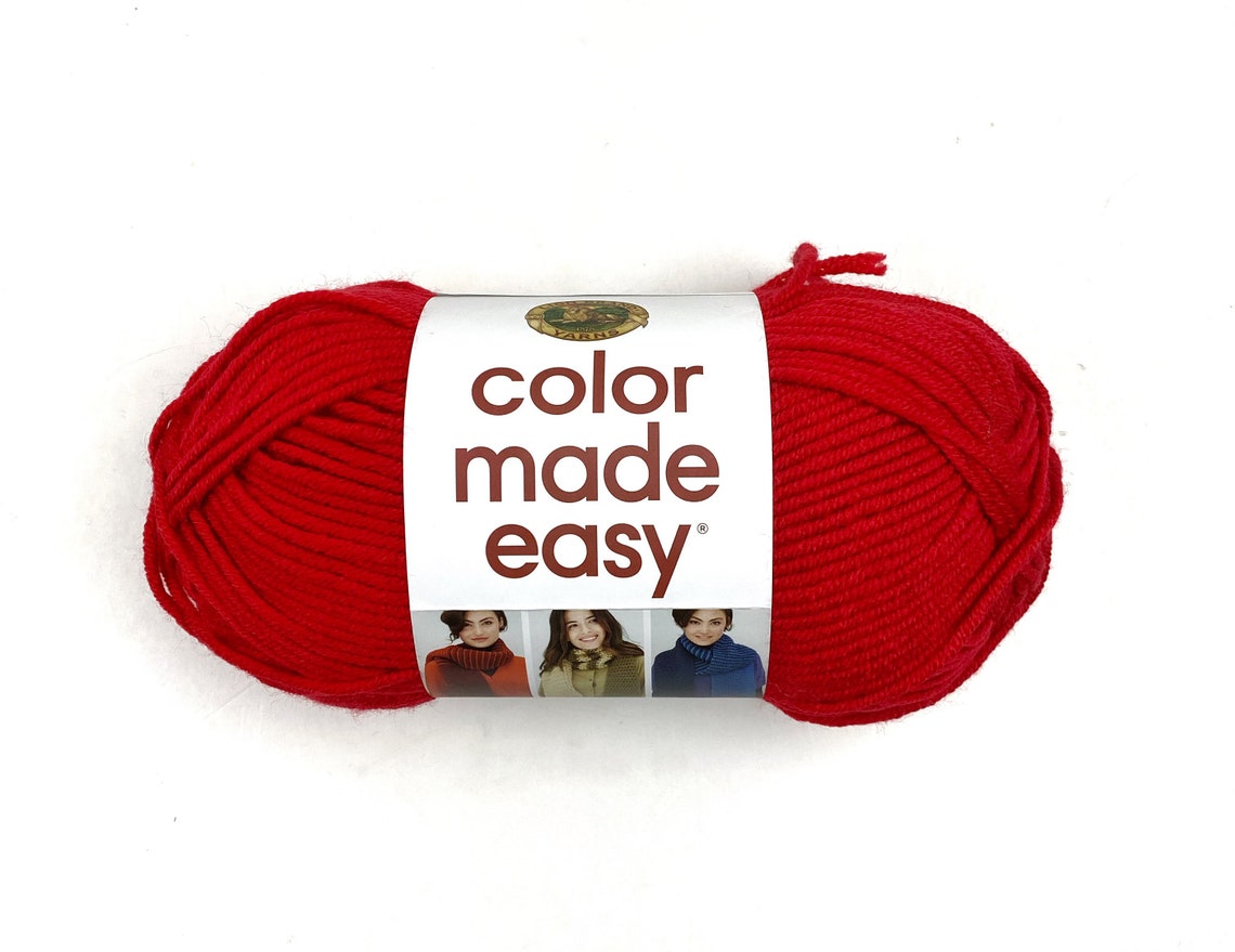 Lion Brand Color Made Easy Bulky Weight 5 Acrylic 7 oz Skein Etsy