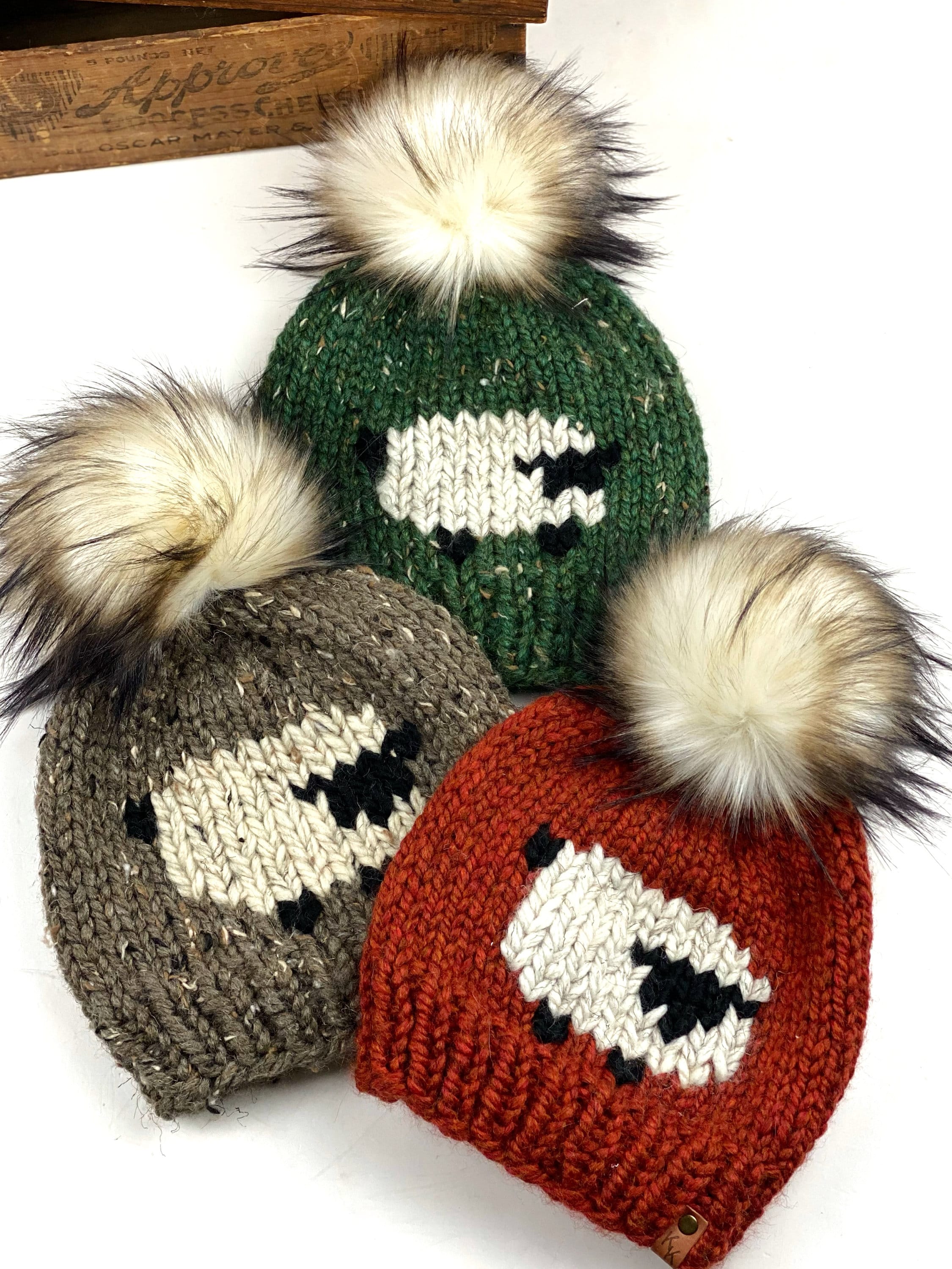 Sheep Hat PATTERN Only Knit Instructions Downloadable PDF File
