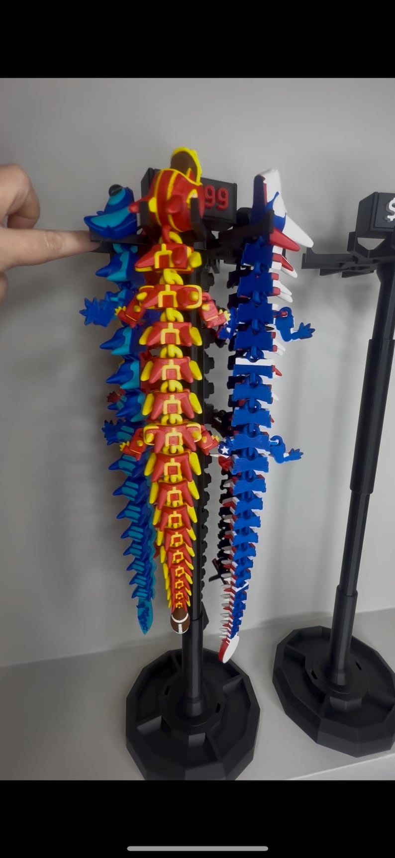Articulated Dragon Display Stand | Customizable 3D Printed Dragon ...