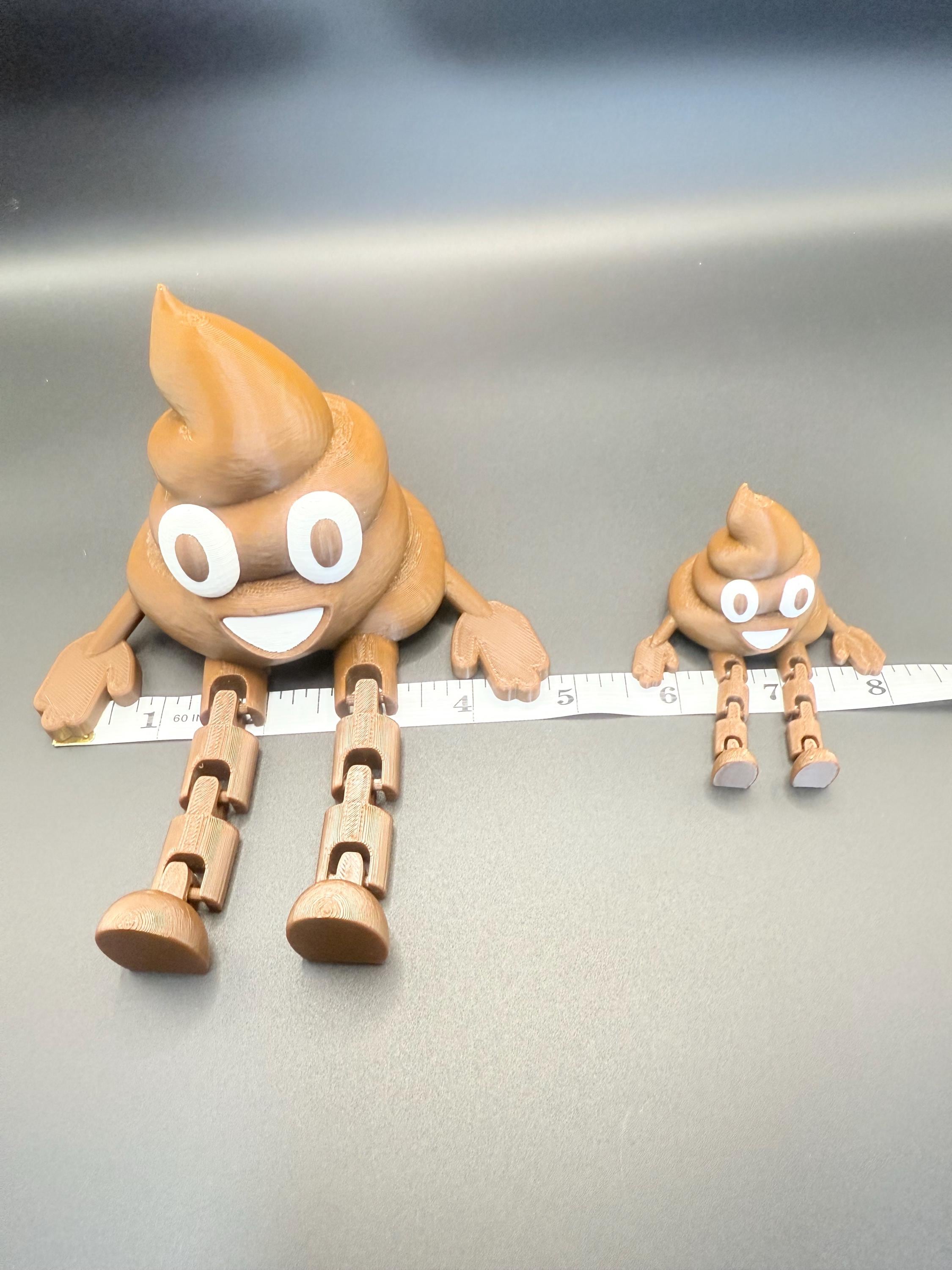 Articulated Sitting Poop Figurine | Funny Desk Decor | Poseable Shelf ...