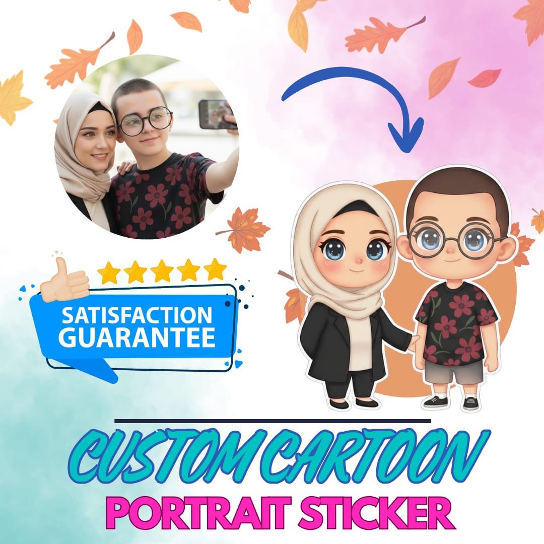 Custom Cartoon Portrait From Your Photo | Digital Drawing | Personal ...