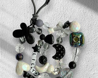 Black shiny bag chain