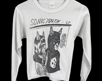 Sonic Youth Cats 50/50 Crop Thermal Size M