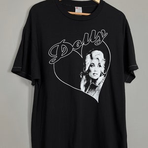 Dolly Parton Worn Black Tee Size L/XL