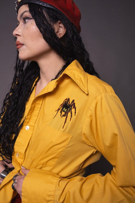 Vtg Renewed Spider Tie Top