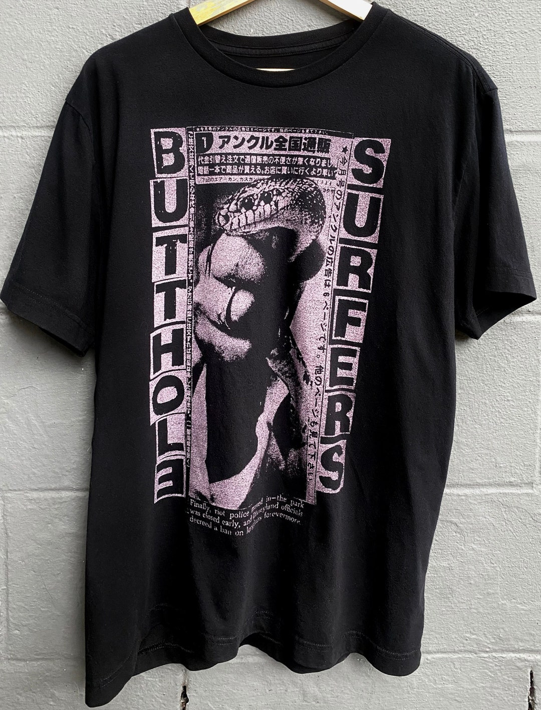 Butthole Surfers Soft & Worn Black Tee Size M/L - Etsy