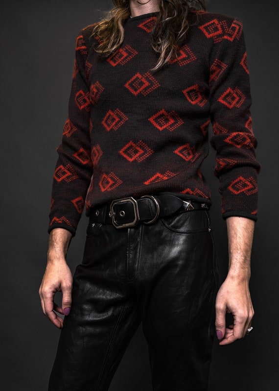 Giorgio Armani 80s Geometric Sweater