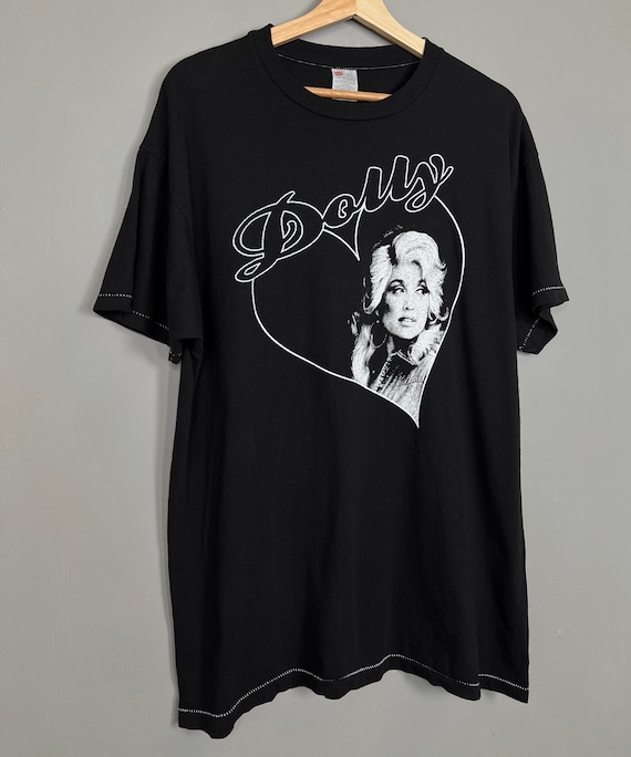 Dolly Parton Worn Black Tee Size L/XL