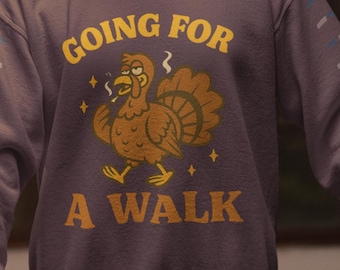 Lustiges Thanksgiving Shirt - Spaziergang PNG | Lustiges Essen Kunst | Digitaler Download