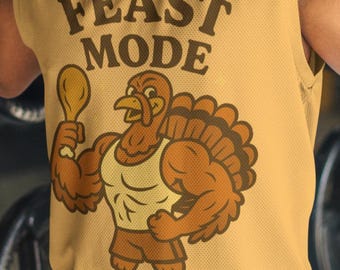 Lustiges Thanksgiving-Shirt Fest-Modus PNG - Retro Türkei Grafik (Digitaler Download)