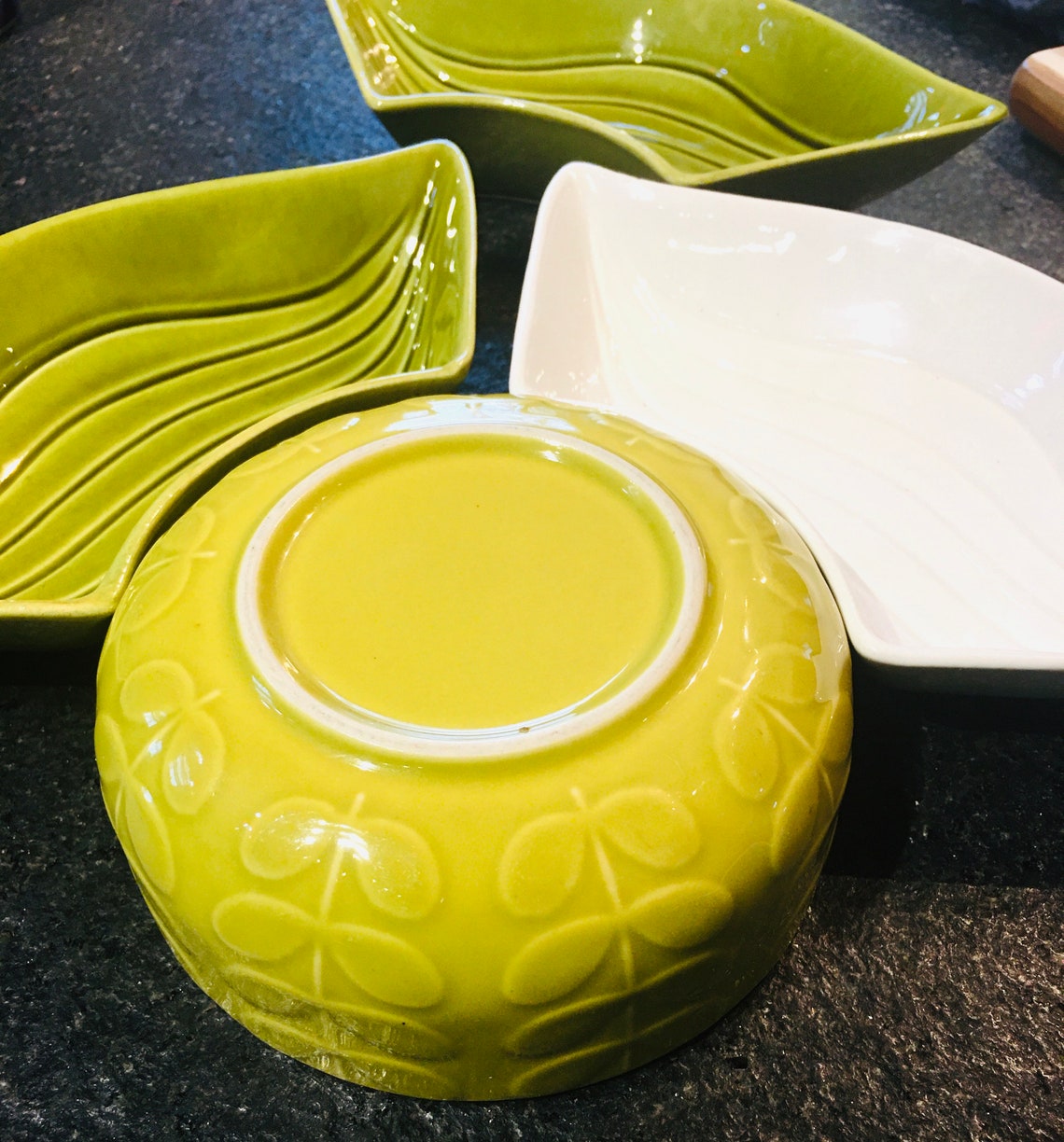 Vintage Ceramic Serving Bowls Set of 4 With Matching Etsy