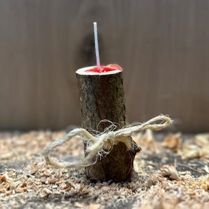 Mini-Schwedenfeuer | Handgefertigtes Naturlicht für Garten & Terrasse | FS Holzwerk