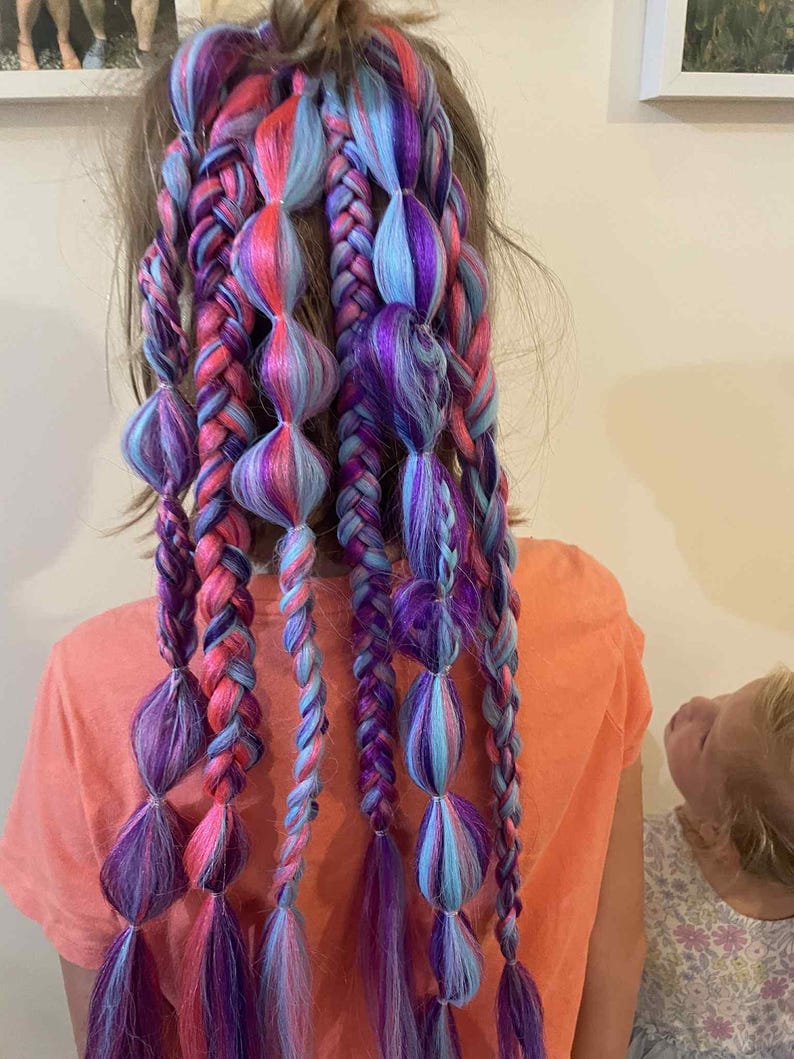 Custom Braided Hairpiece – Personalized Reusable Braid | Choose Colors ...