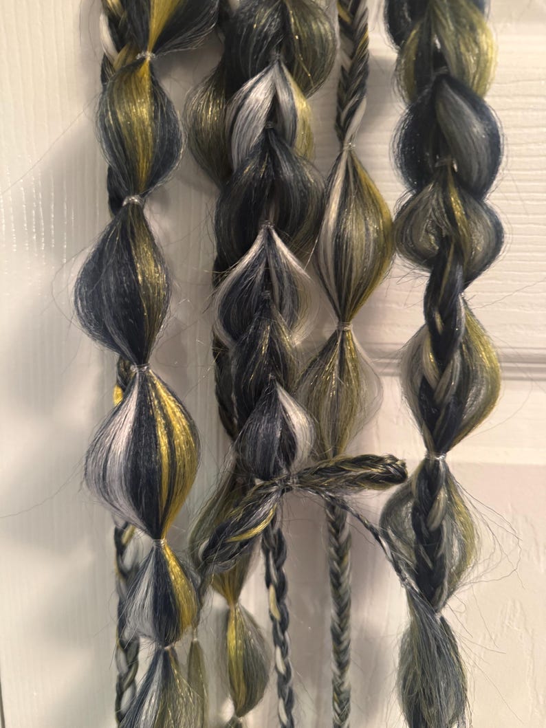 Custom Braided Hairpiece – Personalized Reusable Braid | Choose Colors ...