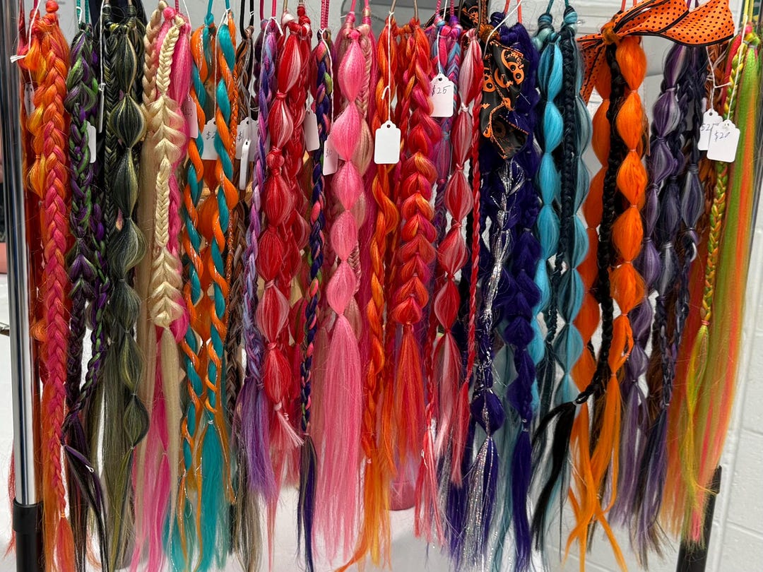 Custom Braided Hairpiece – Personalized Reusable Braid | Choose Colors ...