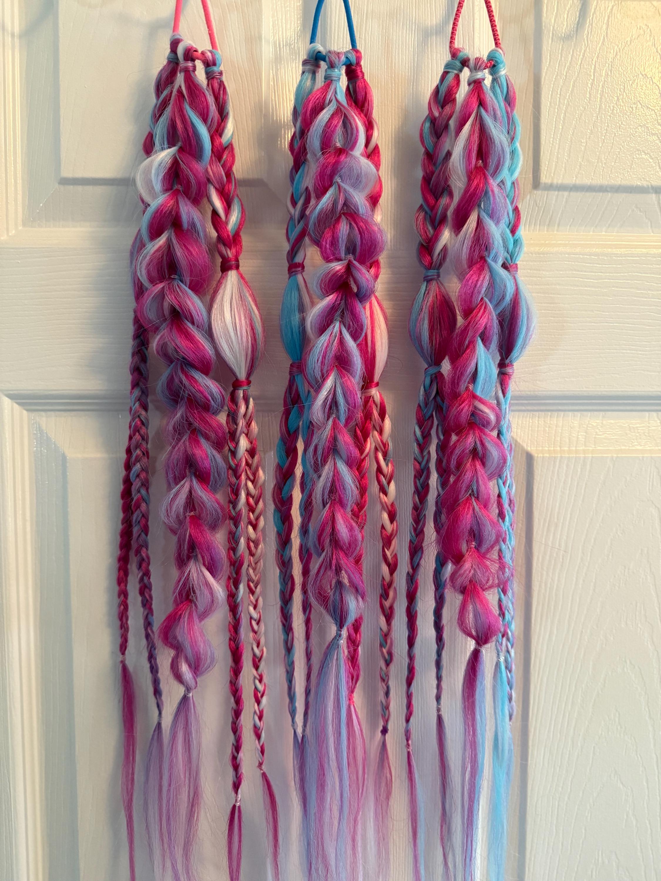 Custom Braided Hairpiece – Personalized Reusable Braid | Choose Colors ...
