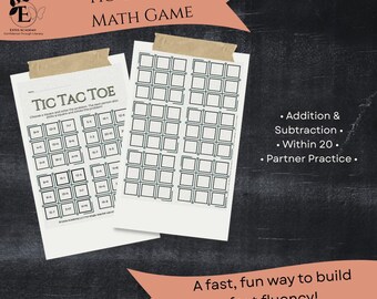 Tic Tac Toe Math Game