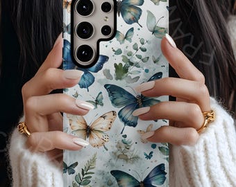 Butterfly Phone Cover for Samsung Galaxy and Google Pixel Tough Protection