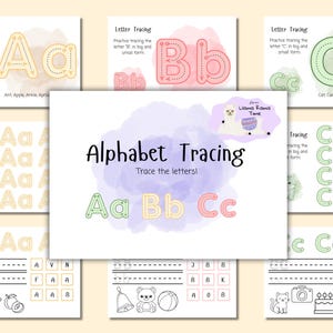 Alphabet Workbook: Buchstabenverfolgung und Färbung Llama Rama Time