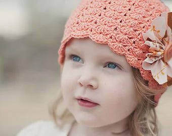 Heirloom Baby Hat Crochet Pattern PDF. Easy PDF Tutorial .