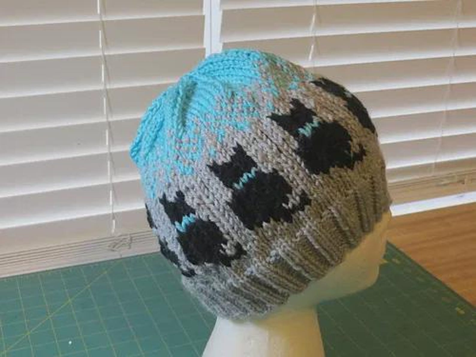 Cat Knitting Pattern - Digital PDF Download | Fair Isle Kitten Beanie ...