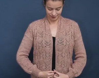 Lace Knit Cardigan Pattern PDF | Women’s Sweater Knitting Pattern