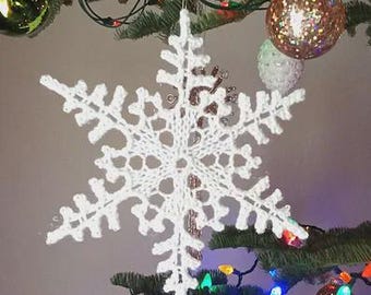 Crochet Snowflake Ornament Pattern – Instant Download PDF Christmas Decoration Tutorial