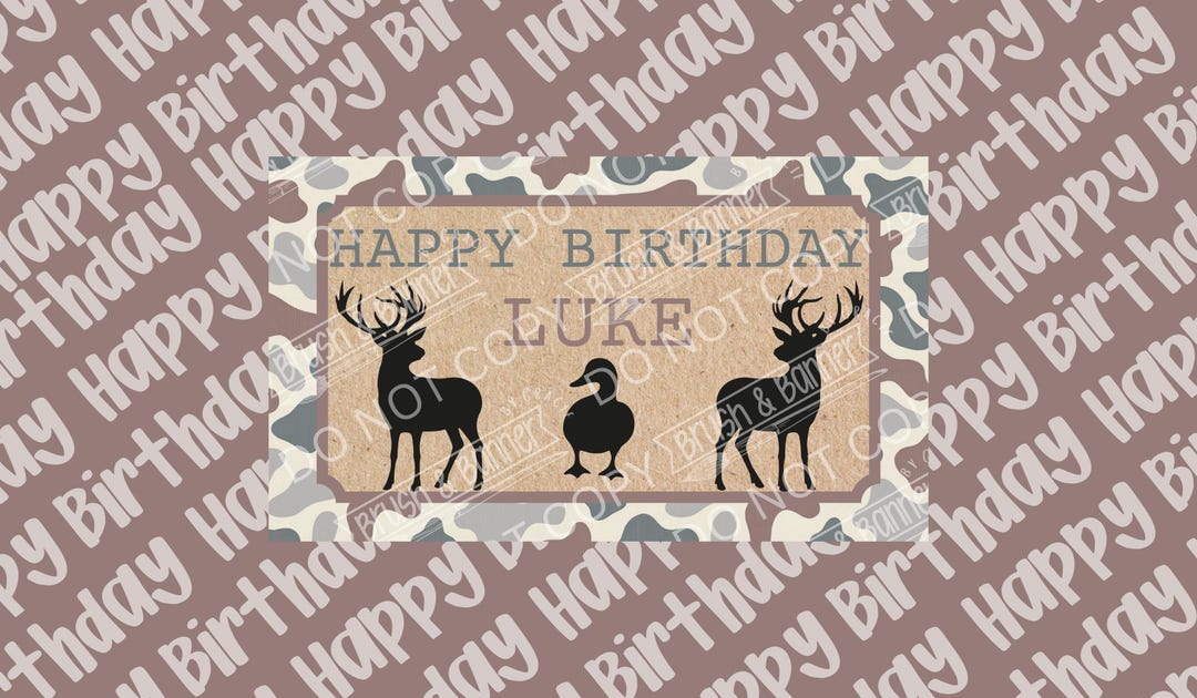 Editable Camo Banner Template - Etsy