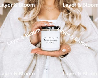 Book Lover Soy Candle, Literary Gift, Wedding Keepsake