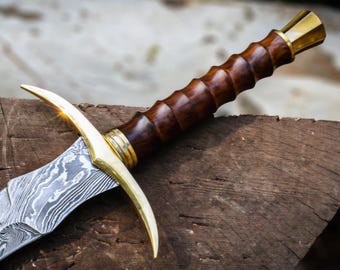 Individuell handgefertigtes Wikingerschwert – Damaszener Stahl, handgeschmiedetes Schwert, Fantasy LARP Halb-Tang-Schwert, einzigartiges Geburtstagsgeschenk, Geschenk für Trauzeugen.